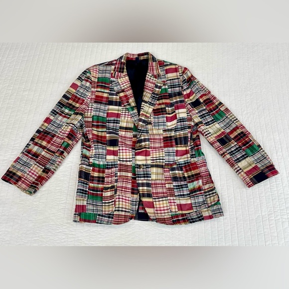 Grant Thomes Madras Patcheork Mens Blazer Size M 
100% Cotton preppy, - Picture 1 of 7